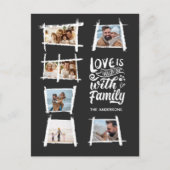 Carte Postale Cadres rustiques Collage photo blanc/noir ID1015 (Devant)