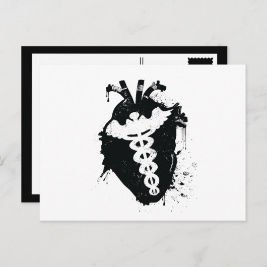 Carte Postale caduceus anatomic (Devant / Derrière)