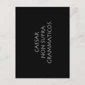 Carte Postale Caesar non supra grammaticos (Devant)