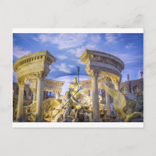 Carte Postale Caesars Palace Las Vegas Statue Hôtel Casino