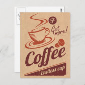 Carte Postale Café (Devant / Derrière)