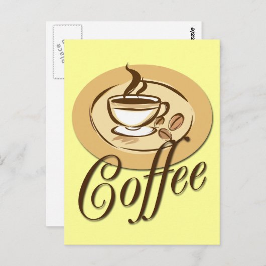 CARTE POSTALE CAFÉ (Devant / Derrière)