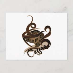 Carte Postale café