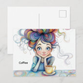 Carte postale café (Devant / Derrière)