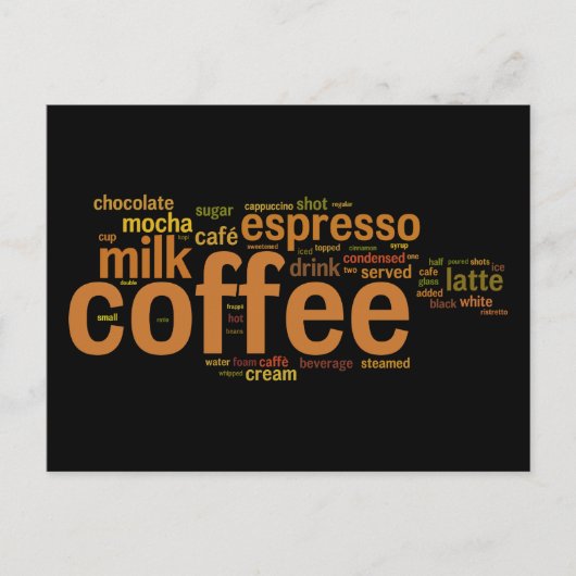 Carte Postale Café (Devant)