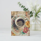 Carte Postale Café (Debout devant)