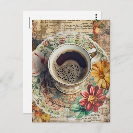 Carte Postale Café (Devant / Derrière)