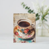 Carte Postale Café (Debout devant)