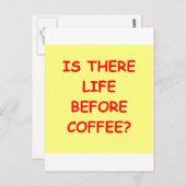 Carte Postale café (Devant / Derrière)