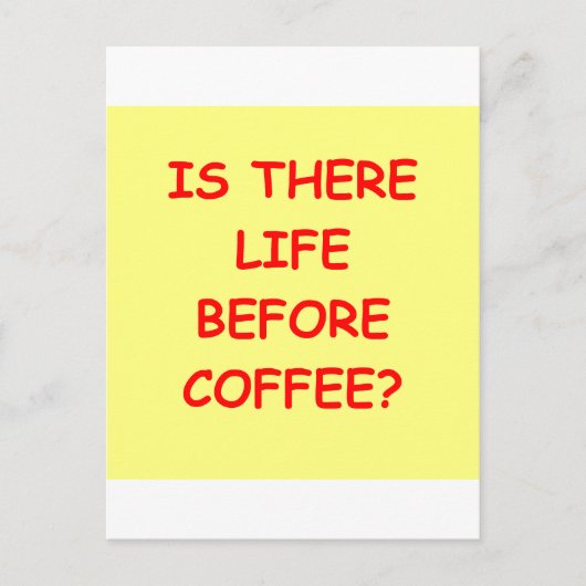 Carte Postale café (Devant)