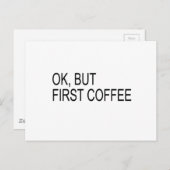 Carte Postale café (Devant / Derrière)