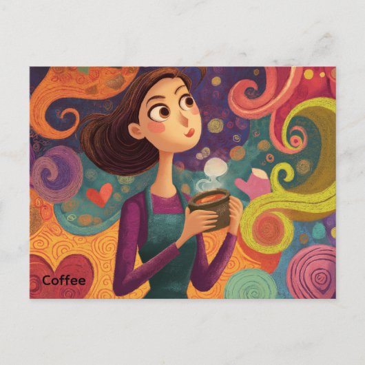 Carte postale café (Devant)