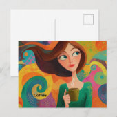 Carte postale café (Devant / Derrière)