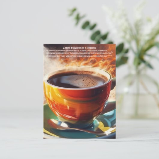 Carte Postale Café (Debout devant)