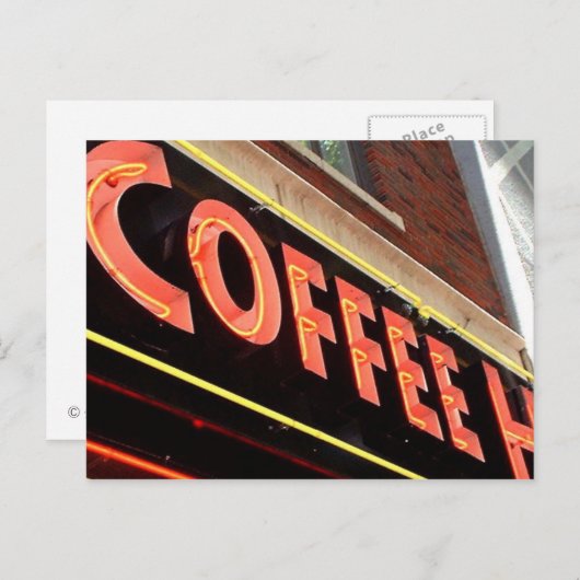 Carte Postale Café (Devant / Derrière)