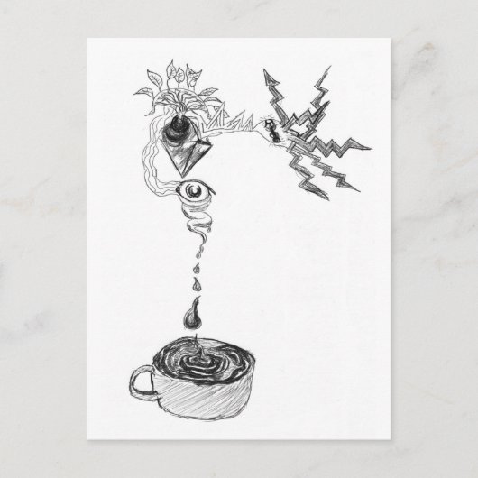 Carte Postale Café (Devant)