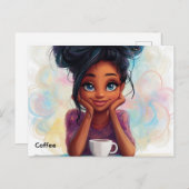 Carte postale café (Devant / Derrière)