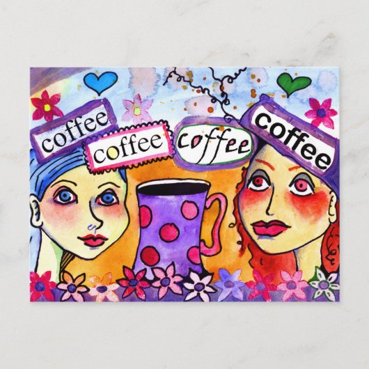 Carte Postale café (Devant)