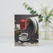 Carte Postale Café (Debout devant)