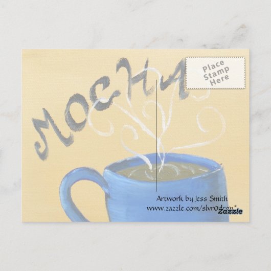 Carte postale café (Dos)