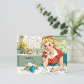 Carte Postale Café (Debout devant)
