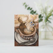 Carte Postale Café (Debout devant)