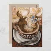 Carte Postale Café (Devant / Derrière)