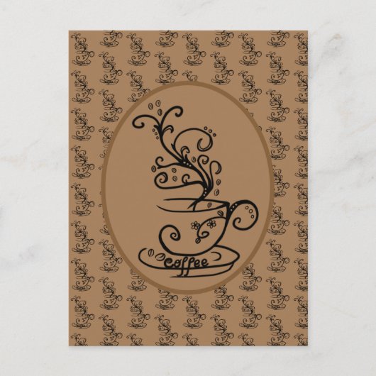 Carte Postale café (Devant)