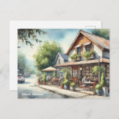 Carte Postale Café à Auburn Alabama (Devant / Derrière)