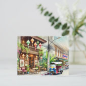 Carte Postale Café à Bangkok Thaïlande (Debout devant)