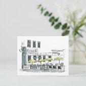 Carte Postale Café à Galveston, TX (Debout devant)