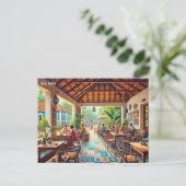 Carte Postale Café à Goa India (Debout devant)