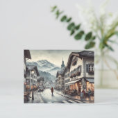 Carte Postale Café à Interlaken Suisse (Debout devant)