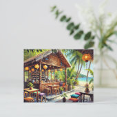 Carte Postale Café à Koh Samui (Debout devant)