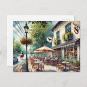 Carte Postale Café à Lexington Kentucky (Devant / Derrière)