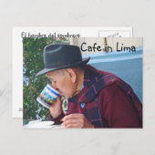 Carte Postale Café à Lima (Devant / Derrière)