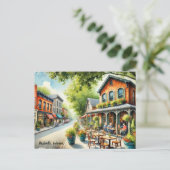 Carte Postale Café à Nashville Indiana (Debout devant)