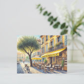 Carte Postale Café à Nice France Mug (Debout devant)
