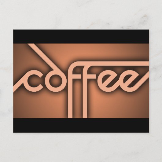 Carte Postale CAFÉ à ombre (Devant)