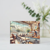 Carte Postale Café à San Francisco Mug (Debout devant)