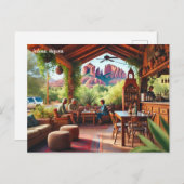 Carte Postale Café à Sedona Arizona (Devant / Derrière)