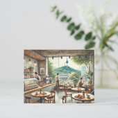 Carte Postale Café à Séoul Corée Namsan Mug (Debout devant)