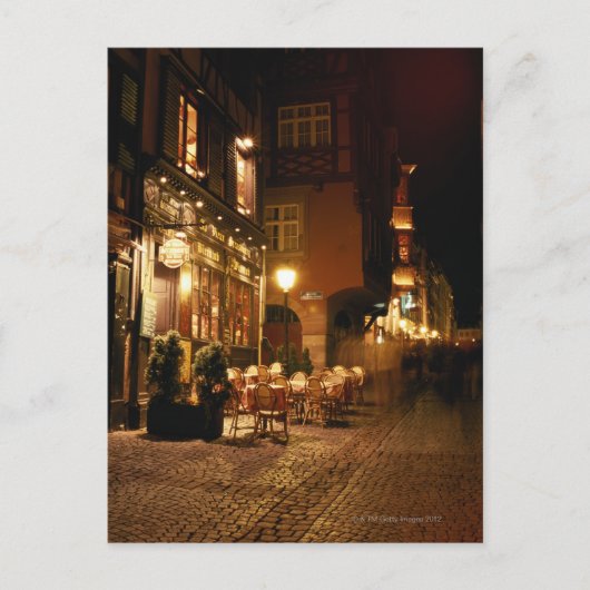 Carte Postale Café à Strasbourg (Devant)