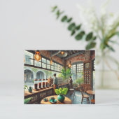 Carte Postale Café à Tainan (Debout devant)