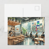 Carte Postale Café à Tokyo (Devant / Derrière)