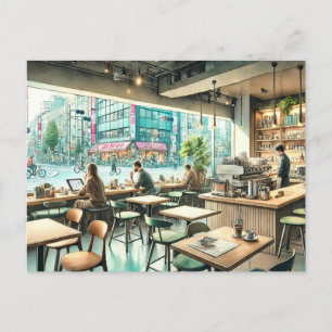 Carte Postale Café à Tokyo