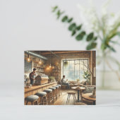 Carte Postale Café à Vancouver Mug (Debout devant)