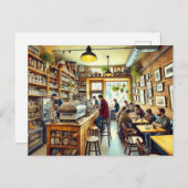 Carte Postale Café à Vancouver Mug (Devant / Derrière)