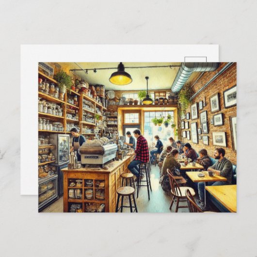 Carte Postale Café à Vancouver Mug (Devant / Derrière)