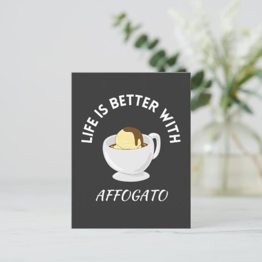 Carte Postale Café Affogato (Debout devant)